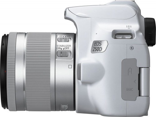 Зеркальный Фотоаппарат Canon EOS 250D белый 24.1Mpix EF-S 18-55mm f/1:4-5.6 IS STM 3" 4K Full HD SDXC Li-ion фото 3