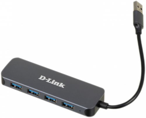 Разветвитель USB 3.0 D-Link DUB-1341 4порт. черный (DUB-1341/C2A) фото 4