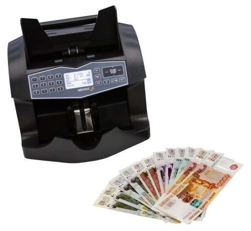 Счетчик банкнот Cassida Advantec 75 value автоматический рубли фото 2