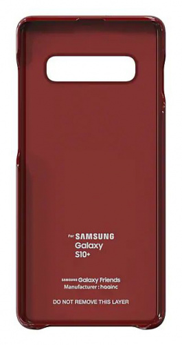 Чехол (клип-кейс) Samsung для Samsung Galaxy S10+ Marvel Case MBigLogo красный (GP-G975HIFGHWG) фото 3