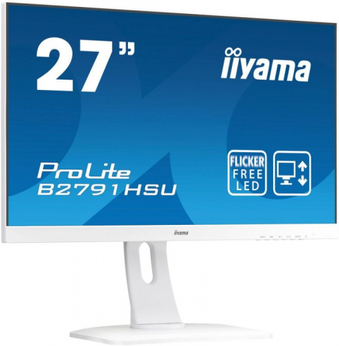 Монитор Iiyama 27" ProLite B2791HSU-W1 белый TN LED 1ms 16:9 HDMI M/M матовая HAS Pivot 300cd 170гр/160гр 1920x1080 D-Sub DisplayPort FHD USB 6.9кг фото 6
