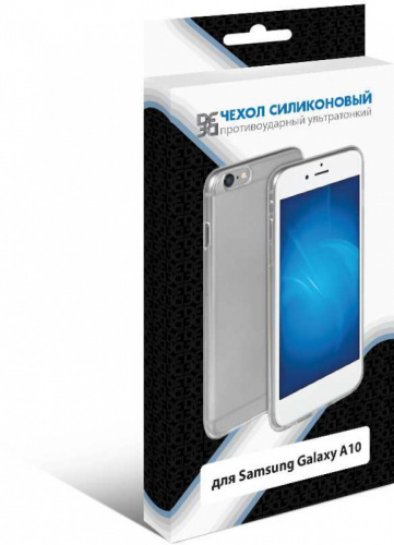 Чехол (клип-кейс) DF для Samsung Galaxy A10 sCase-74 прозрачный (DF SCASE-74) фото 4