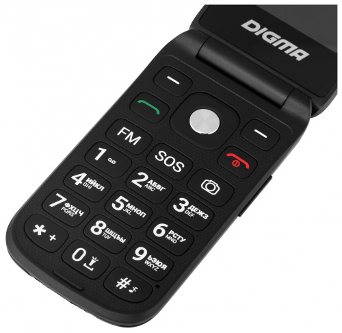 Мобильный телефон Digma VOX FS240 32Mb черный раскладной 2Sim 2.44" 240x320 0.08Mpix GSM900/1800 FM microSDHC max32Gb фото 14