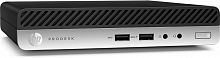 ПК HP ProDesk 400 G5 Mini i3 9100T (3.1)/4Gb/SSD128Gb/UHDG 630/Windows 10 Professional 64/GbitEth/65W/клавиатура/мышь/черный