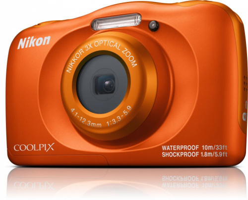 Фотоаппарат Nikon CoolPix W150 оранжевый 13.2Mpix Zoom3x 2.7" 1080p 21Mb SDXC CMOS 1x3.1 5minF HDMI/KPr/DPr/WPr/FPr/WiFi/EN-EL19 фото 2