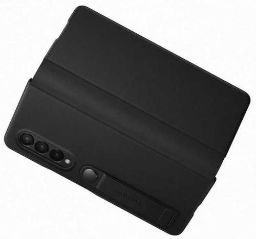 Чехол (флип-кейс) Samsung для Samsung Galaxy Z Fold3 Leather Flip Cover черный (EF-FF926LBEGRU) фото 5
