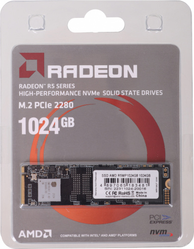 Накопитель SSD AMD PCIe 3.0 x4 1TB R5MP1024G8 Radeon M.2 2280 фото 3