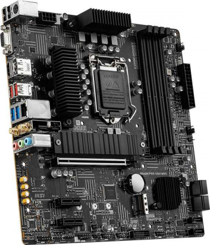Материнская плата MSI B560M PRO-VDH WIFI Soc-1200 Intel B560 4xDDR4 mATX AC`97 8ch(7.1) 2.5Gg+VGA+HDMI+DP фото 3