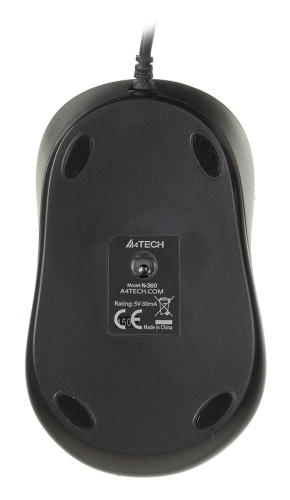 Мышь A4Tech V-Track Padless N-360 красный/черный оптическая (1200dpi) USB (3but) фото 2