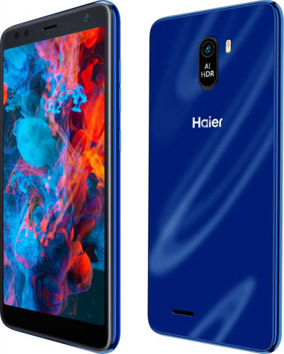 Смартфон Haier S5 Silk 16Gb 2Gb синий моноблок 3G 4G 2Sim 5.5" 480x960 Android 10 5Mpix 802.11 b/g/n GPS GSM900/1800 GSM1900 TouchSc MP3 FM A-GPS microSD max64Gb фото 4