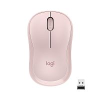 Мышь Logitech M221 SILENT розовый оптическая (1000dpi) silent беспроводная USB для ноутбука (3but)