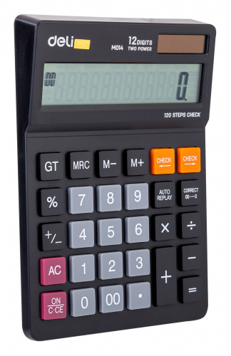 Калькулятор настольный Deli EM01420 черный 12-разр. фото 10