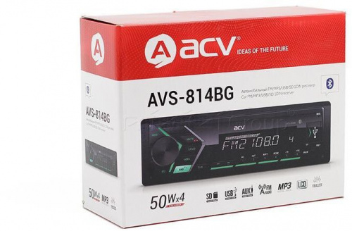 Автомагнитола ACV AVS-814BB 1DIN 4x50Вт (37356) фото 6