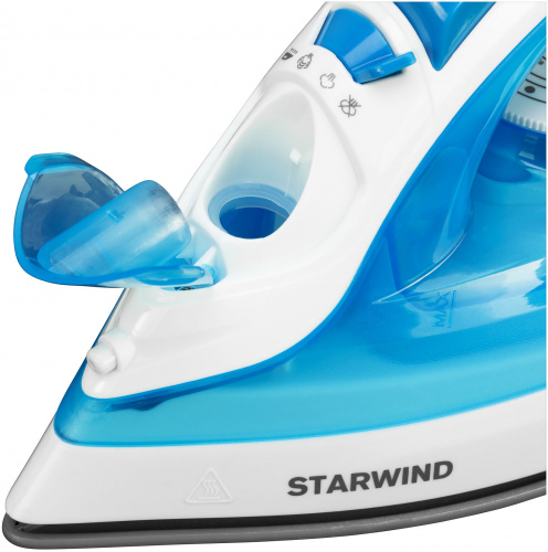 Утюг Starwind SIR2045 1800Вт голубой/белый фото 8