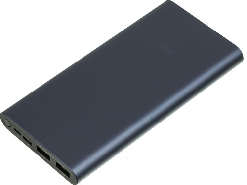 Мобильный аккумулятор Xiaomi Mi Power Bank 3 PLM13ZM 10000mAh 2.4A QC 2xUSB черный (VXN4274GL) фото 3