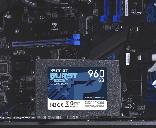 Накопитель SSD Patriot SATA-III 960GB PBE960GS25SSDR Burst Elite 2.5" фото 4