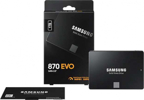 Накопитель SSD Samsung SATA-III 1TB MZ-77E1T0BW 870 EVO 2.5" фото 2