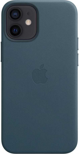 Чехол (клип-кейс) Apple для Apple iPhone 12 mini Leather Case with MagSafe синий балтийский (MHK83ZE/A) фото 5