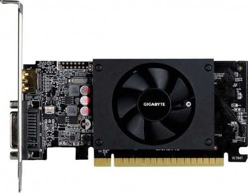 Видеокарта Gigabyte PCI-E GV-N710D5-1GL NVIDIA GeForce GT 710 1024Mb 64 GDDR5 954/5010 DVIx1 HDMIx1 HDCP Ret low profile