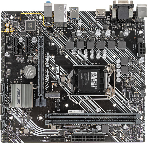 Материнская плата Asus PRIME H410M-A Soc-1200 Intel H410 2xDDR4 mATX AC`97 8ch(7.1) GbLAN+VGA+DVI+HDMI фото 6