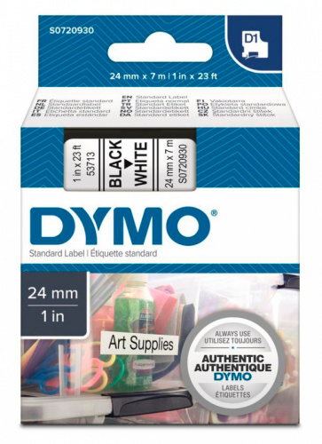Картридж ленточный Dymo D1 S0720930 черный/белый для Dymo фото 3