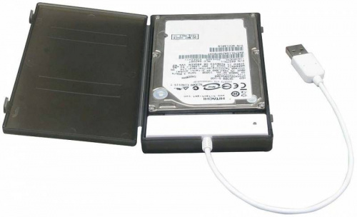 Внешний корпус для HDD/SSD AgeStar SUBCP1 SATA USB2.0 пластик черный 2.5" фото 3