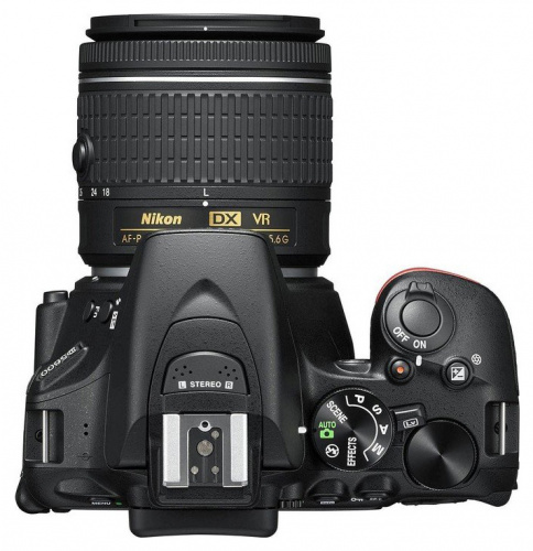 Зеркальный Фотоаппарат Nikon D5600 черный 24.2Mpix 18-55 VR AF-P f/3.5-5.6G 3" 1080p Full HD SDXC Li-ion фото 3