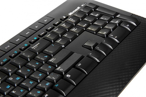 Клавиатура + мышь Microsoft 2000 клав:черный мышь:черный USB беспроводная Multimedia фото 10
