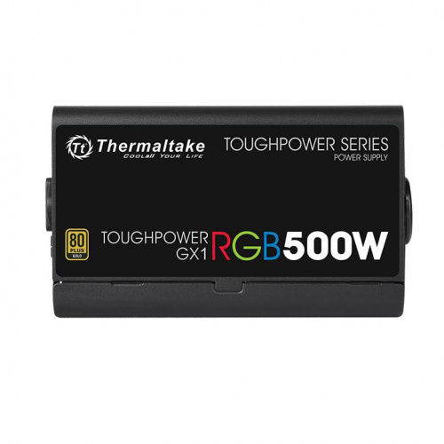 Блок питания Thermaltake ATX 500W Toughpower GX1 RGB 80+ gold 24pin APFC 120mm fan color LED 6xSATA RTL фото 4