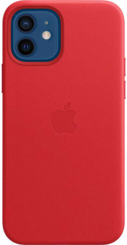 Чехол (клип-кейс) Apple для Apple iPhone 12/12 Pro Leather Case with MagSafe красный (MHKD3ZE/A) фото 10