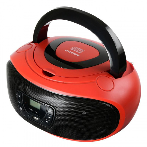 Аудиомагнитола Hyundai H-PCD280 красный/черный 4Вт/CD/CDRW/MP3/FM(dig)/USB/SD/MMC/microSD фото 2