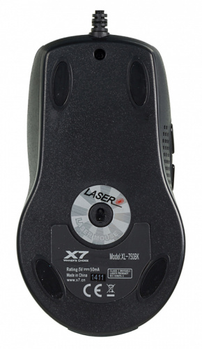 Мышь A4Tech XL-750BK черный лазерная (3600dpi) USB2.0 (6but) фото 2