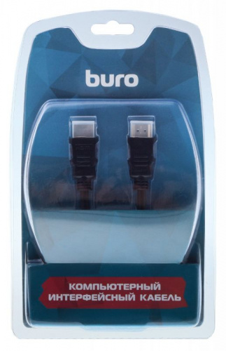 Кабель аудио-видео Buro HDMI 1.4 HDMI (m)/HDMI (m) 5м. позолоч.конт. черный (BHP RET HDMI50) фото 4