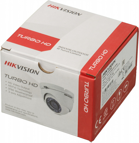 Камера видеонаблюдения Hikvision DS-2CE56C0T-MPK 2.8-12мм HD-TVI цветная корп.:белый фото 6