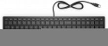 Клавиатура HP 300 RUSS черный USB slim