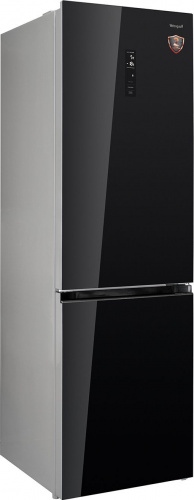 Холодильник Weissgauff WRK 2000 BGNF DC Inverter 2-хкамерн. черное стекло фото 2