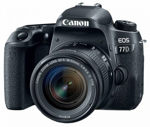 Зеркальный Фотоаппарат Canon EOS 77D черный 24.2Mpix EF-S 18-55mm f/4-5.6 IS STM 3" 1080p Full HD SDXC Li-ion фото 2