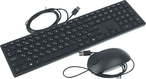 Клавиатура + мышь HP Pavilion 400 клав:черный мышь:черный USB slim фото 12