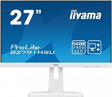 Монитор Iiyama 27" ProLite B2791HSU-W1 белый TN LED 1ms 16:9 HDMI M/M матовая HAS Pivot 300cd 170гр/160гр 1920x1080 D-Sub DisplayPort FHD USB 6.9кг