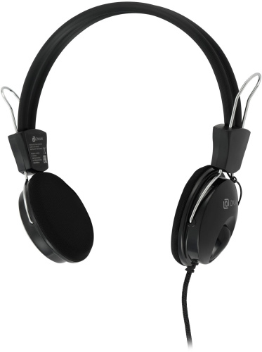 Наушники с микрофоном Оклик HS-M200 черный 1.8м накладные оголовье (1532011) фото 15
