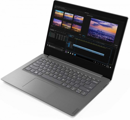 Ноутбук Lenovo V14-IIL Core i7 1065G7/8Gb/SSD256Gb/Intel Iris Plus graphics/14"/TN/FHD (1920x1080)/Windows 10 Professional 64/dk.grey/WiFi/BT/Cam