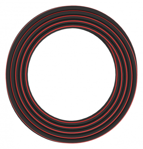 Шланг Fiskars 1027100 3/4" 25м поливочный армированный черный/красный фото 3