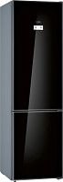 Холодильник Bosch KGN39LB31R черное стекло/серебристый металлик (двухкамерный)