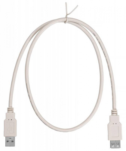 Кабель-удлинитель Buro USB2.0-AM-AF-0,75M USB A(m) USB A(f) 0.75м белый фото 3
