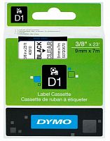 Картридж ленточный Dymo D1 S0720670 черный/прозрачный для Dymo
