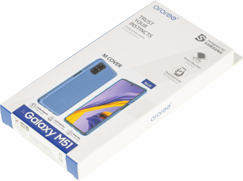 Чехол (клип-кейс) Samsung для Samsung Galaxy M51 araree M cover синий (GP-FPM515KDALR) фото 4