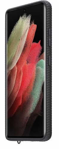 Чехол (клип-кейс) Samsung для Samsung Galaxy S21 Ultra Protective Standing Cover прозрачный/черный (EF-GG998CBEGRU) фото 3