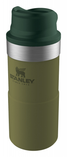 Термокружка Stanley The Trigger-Action Travel Mug (10-06440-018) 0.35л. оливковый фото 2