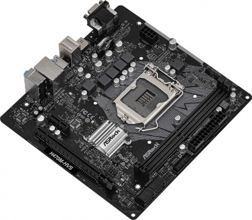 Материнская плата Asrock H470M-HVS Soc-1200 Intel H470 2xDDR4 mATX AC`97 8ch(7.1) GbLAN+VGA+HDMI фото 3