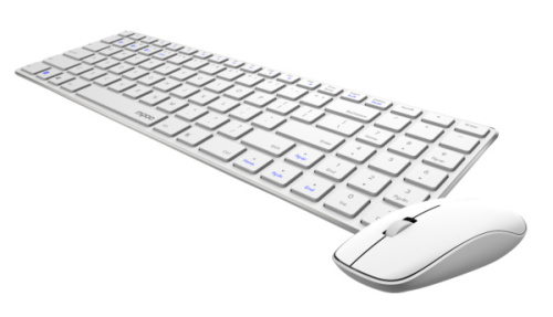 Клавиатура + мышь Rapoo 9300M клав:белый мышь:белый USB беспроводная Bluetooth/Радио Multimedia (18479) фото 3